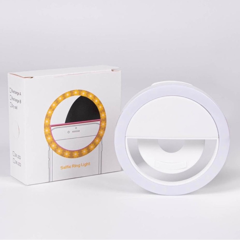White Selfie Ring Light 3 Level